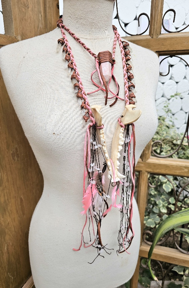 Jawbone Pink Necklace - Image 1