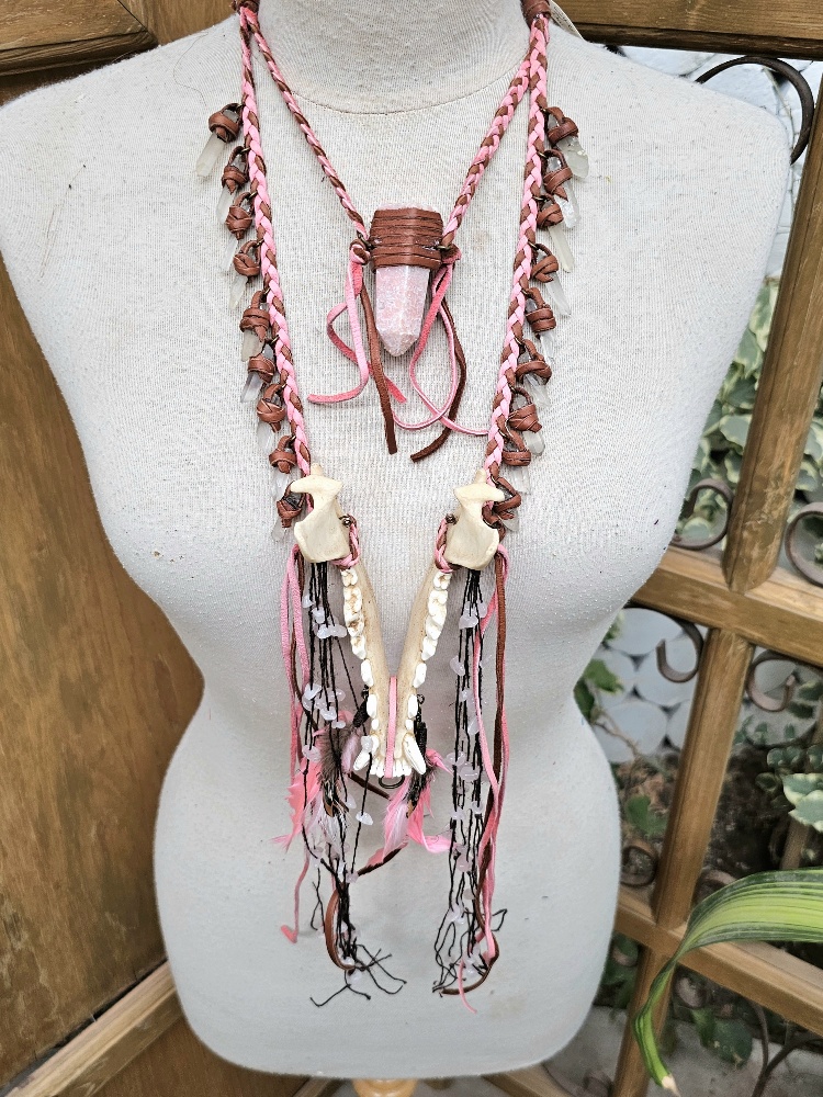 Jawbone Pink Necklace - Image 4